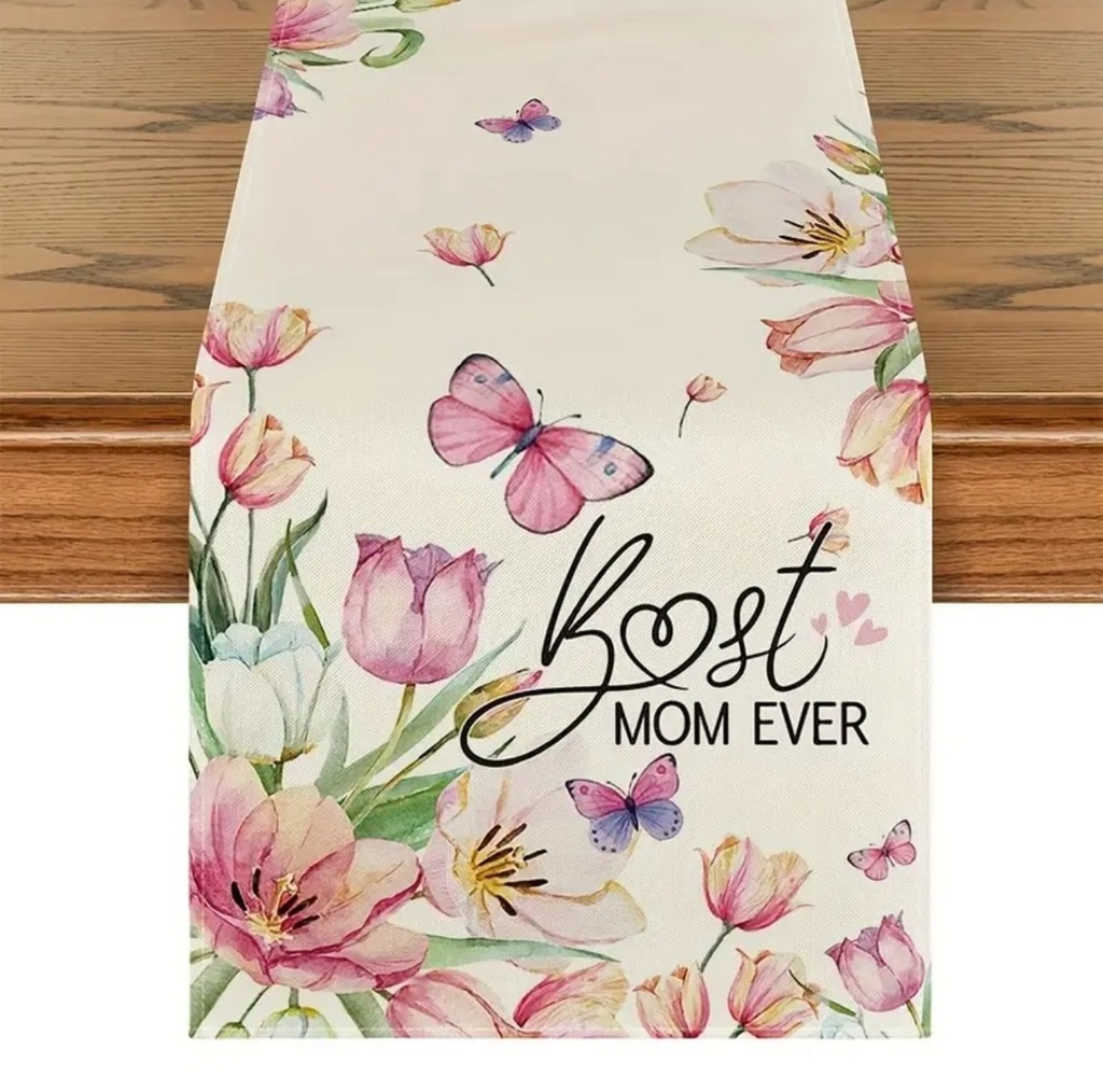 CAMINO DE MESA BEST MOM EVER, 33X183CM