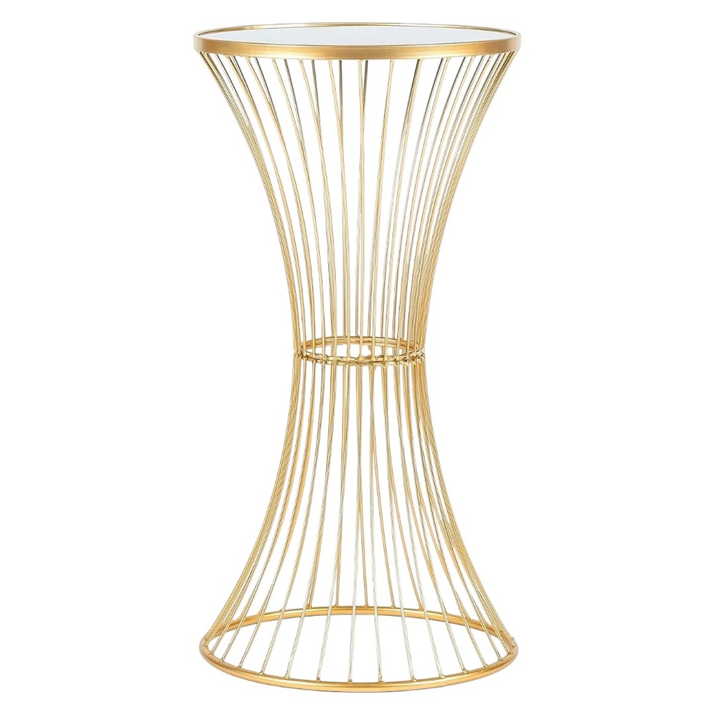 FI-2024-522 MESA ESQUINERA METAL Y VIDRIO 40X79CM