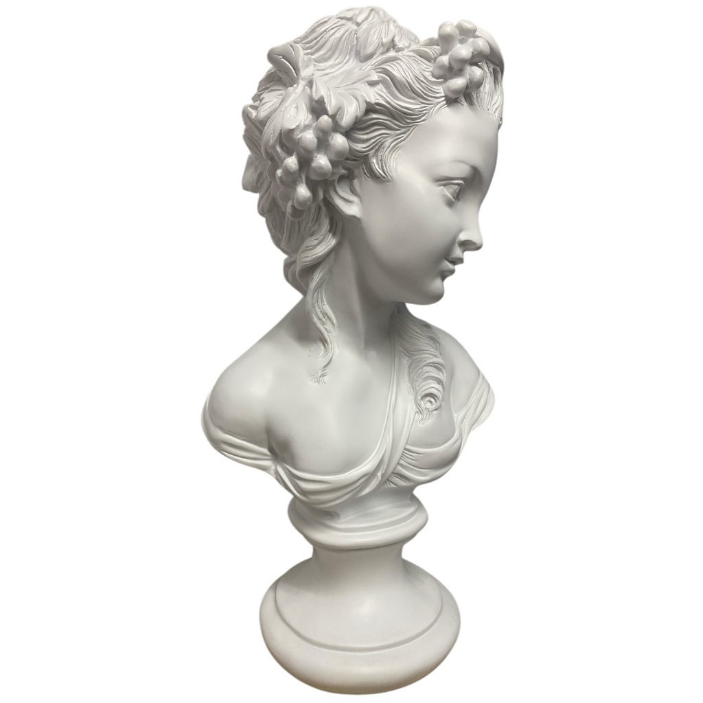 FI-2025-1116 BUSTO DAMA BLANCO POLIRESINA 21X20X42CM