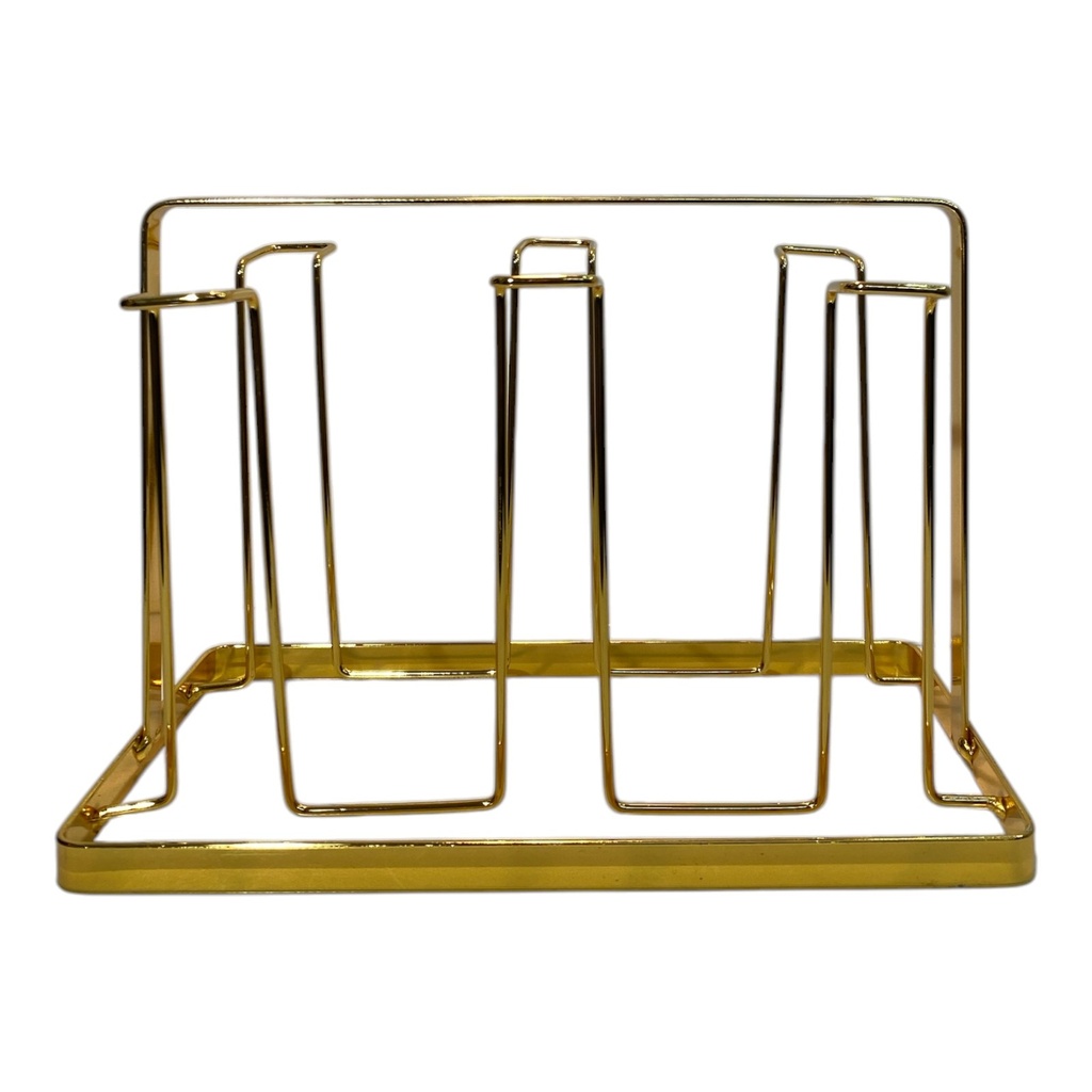 PORTAVASOS DE HIERRO CROM DOR 6 PUESTOS 23X14X16CM