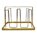 PORTAVASOS DE HIERRO CROM DOR 6 PUESTOS 23X14X16CM