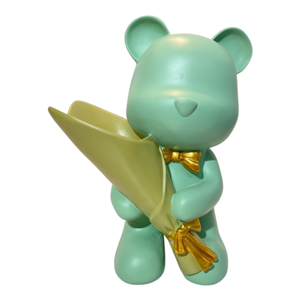 OSO MODERNO FLORERO POLIRESINA. 17X12X23CM