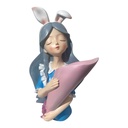 DAMA COQUET FLORERO POLIRESINA 25X12X31CM