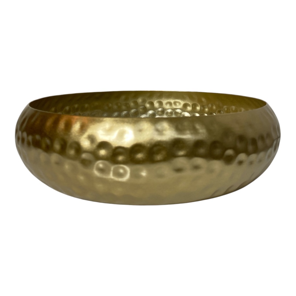 MACETA METALICA DORADA 20X6CM