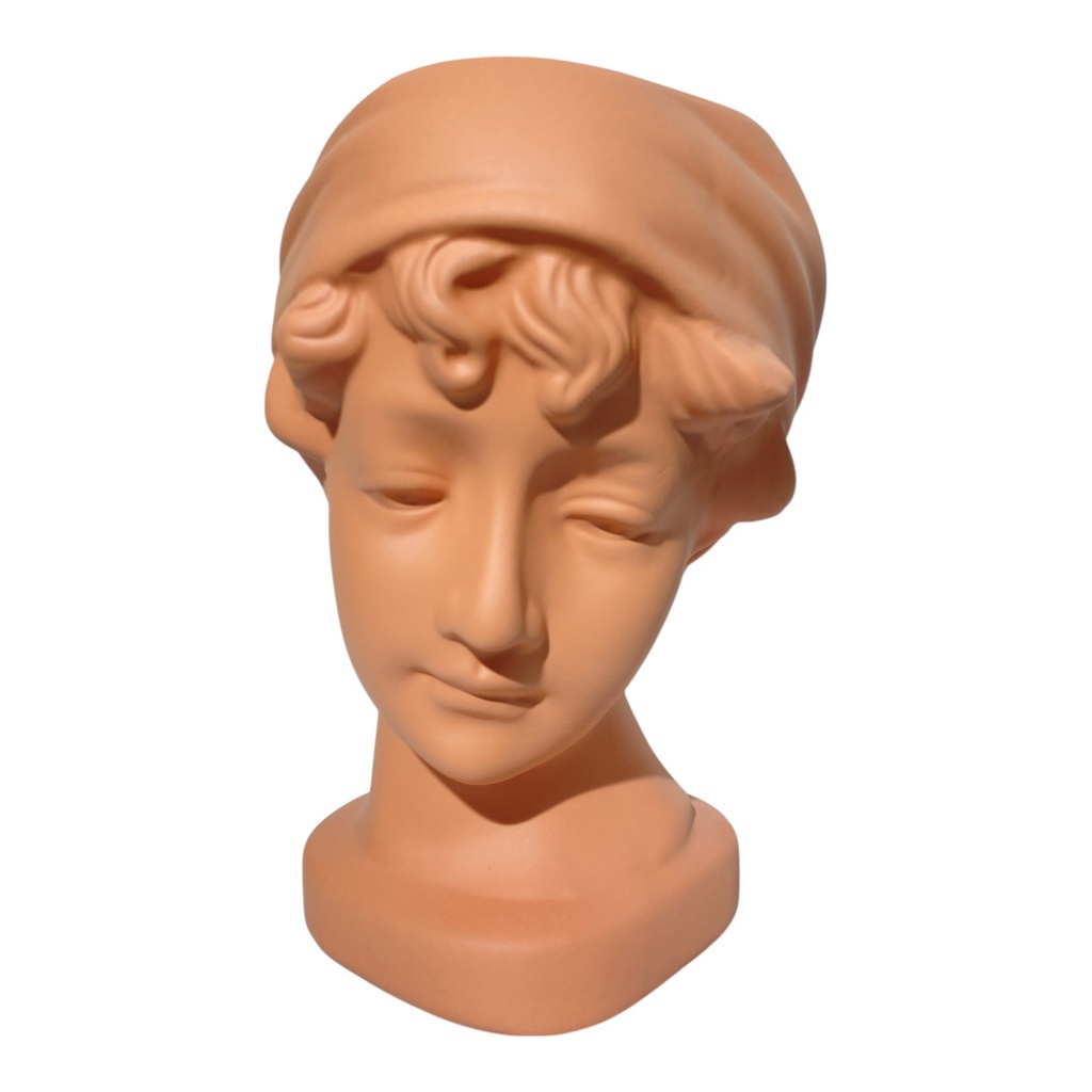 FLORERO DE CERAMICA BUSTO SAFO GRIEGO 14X19X22CM