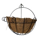 PORTA MACETA CON FIBRA DE YUTE PARA PARED, 26X18X29 CM