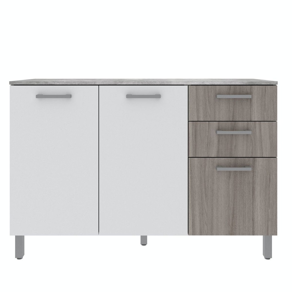 ARMARIO DE COCINA 2P 3C BLANCO 120*83*38cm