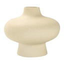 FLORERO JAPANDI CREMA CERAMICA Ø15X13CM