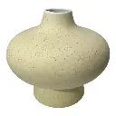FLORERO JAPANDI T/VASIJA BEIGE DE CERAMICA Ø15X13CM