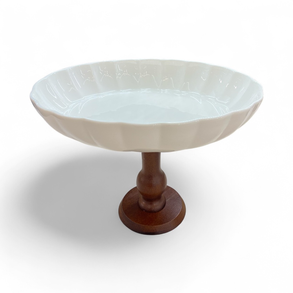 PORTABOCADITO PORCELANA/MADERA  17X24X18CM