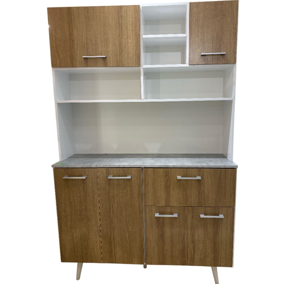 KIT COCINA 6P BL/ALMENDRA 189X120X38CM