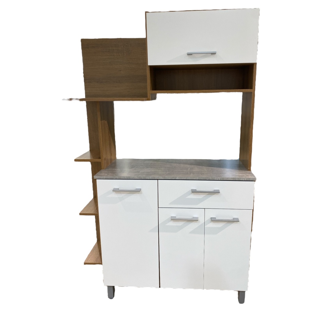 KIT DE COCINA 4P NICHO ALMENDRA/BLANC 103.2X167.5X37.9CM