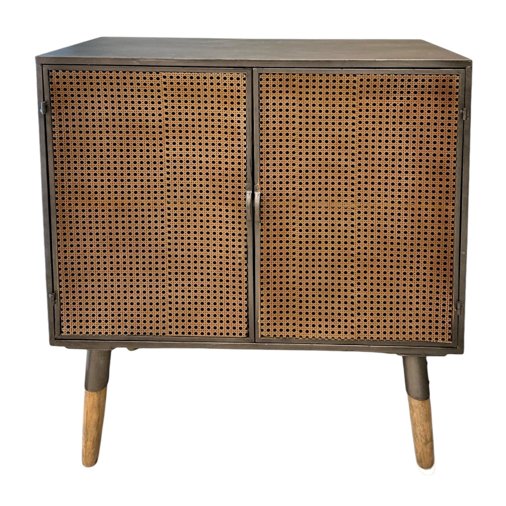 MUEBLE DE ALMACENAMIENTO NEGRO 80X87X36CM