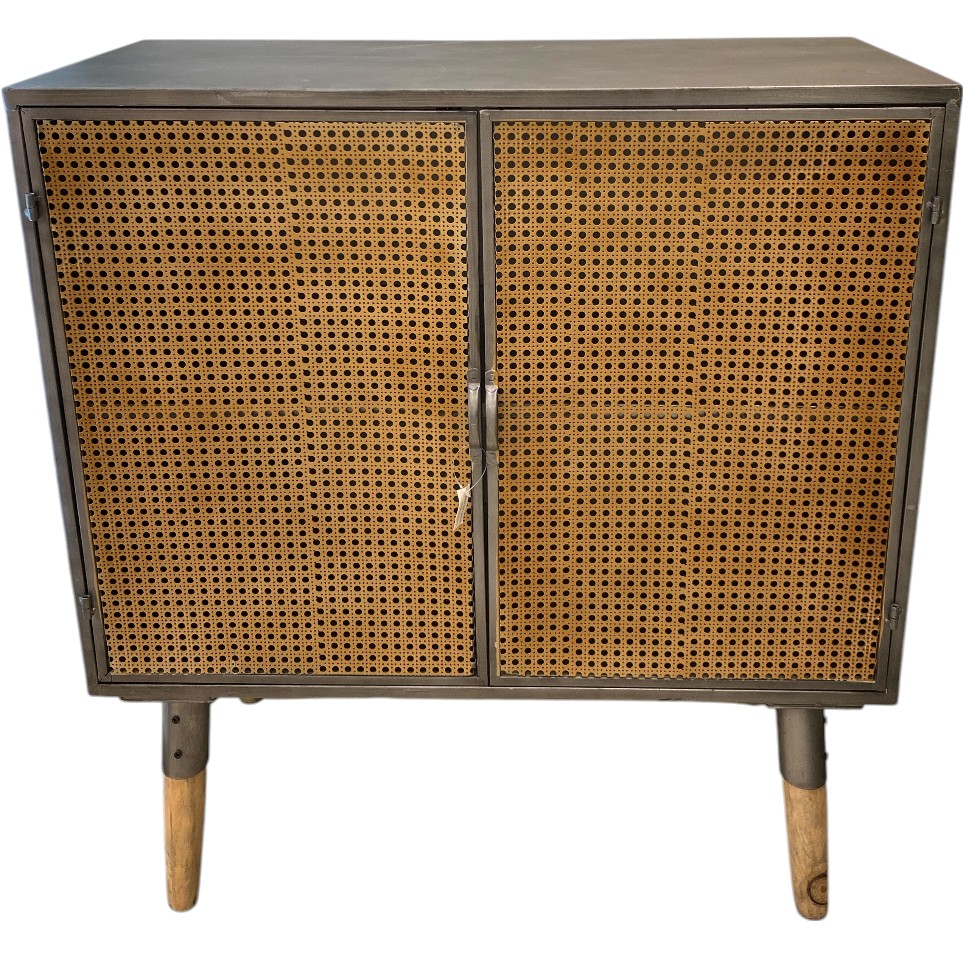 MUEBLE DE ALMACENAMIENTO NEGRO 80X87X36CM