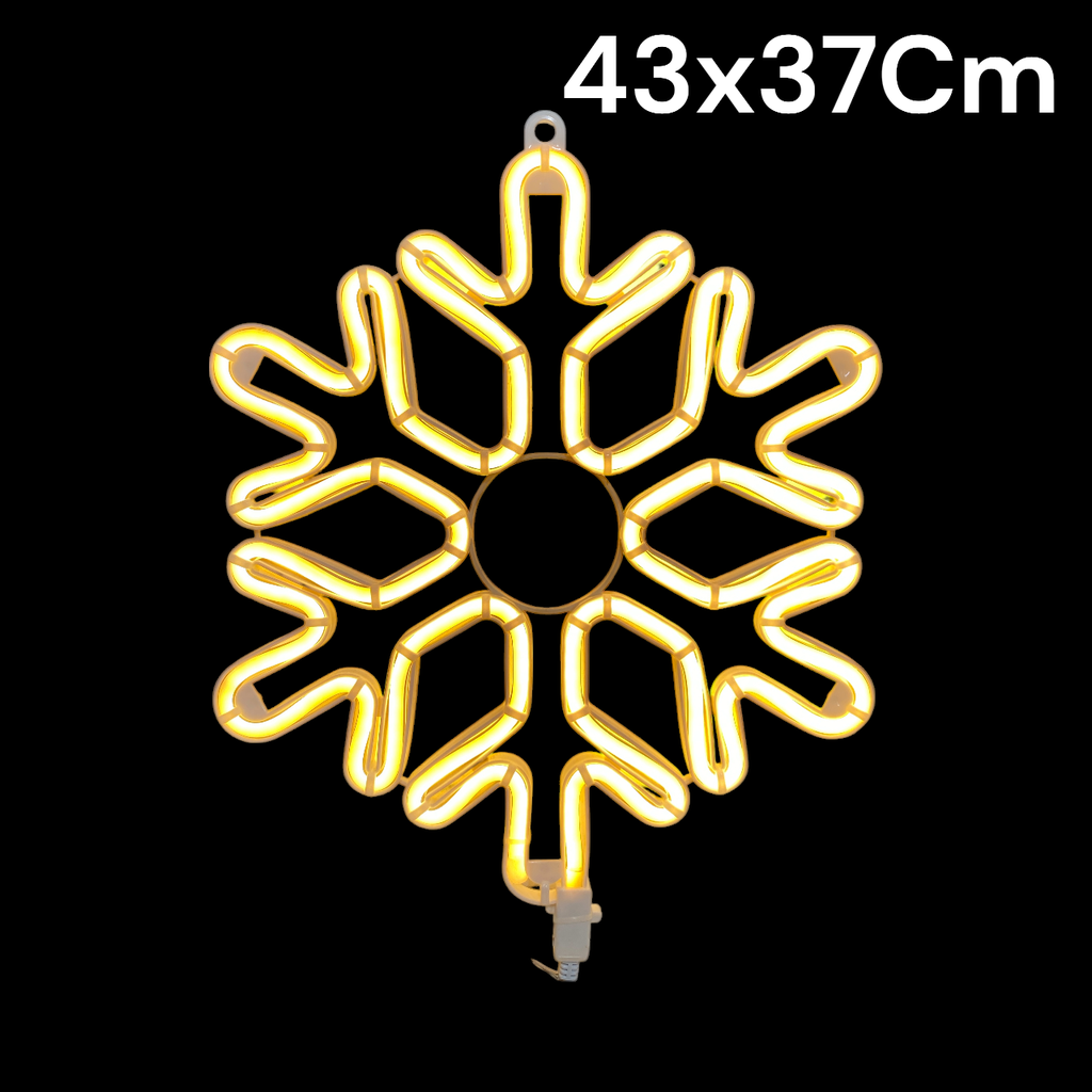 COPO DE NIEVE LUZ CALIDA 40CM