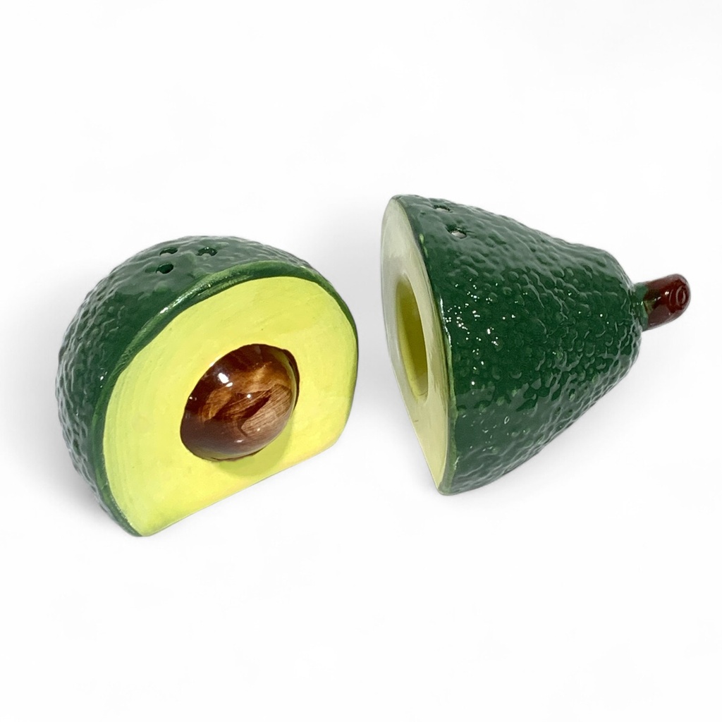 SALERO Y PIMENTERO AGUACATE 10X6X5CM REF:NH22A0309