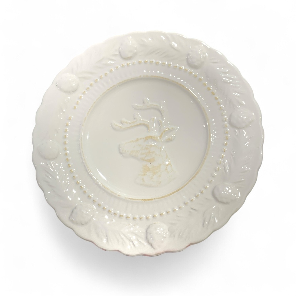 PLATO RENO BLANCO REF:LP86578 (18X18*2.5CM)