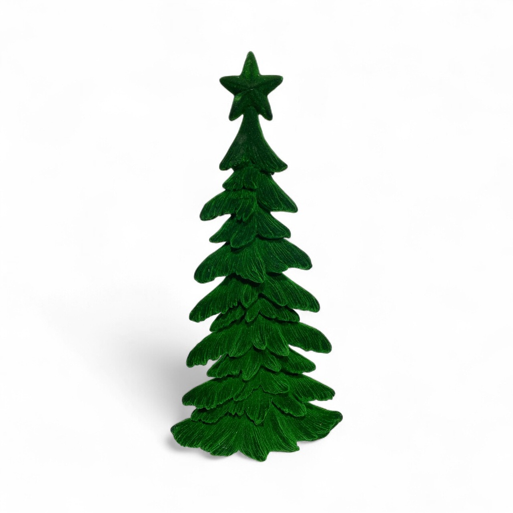 ARBOL DE TERCIOPELO VERDE TG632759 (15X7X32CM)
