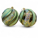 ESFERA NAVIDAD 12CM VERDE SETX2 REF:ES27313