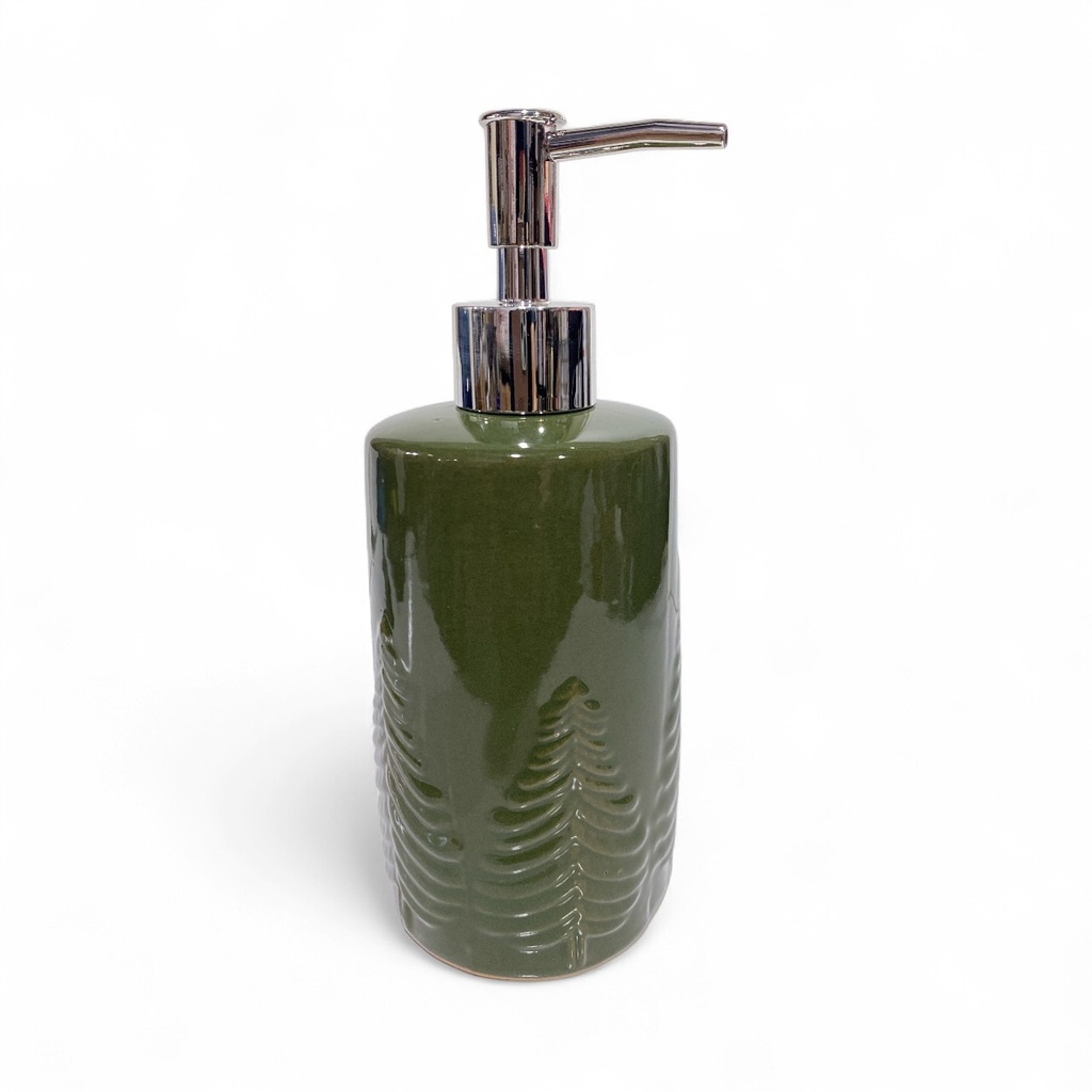 DISPENSADOR DE JABON LIQ. VERDE 19CM