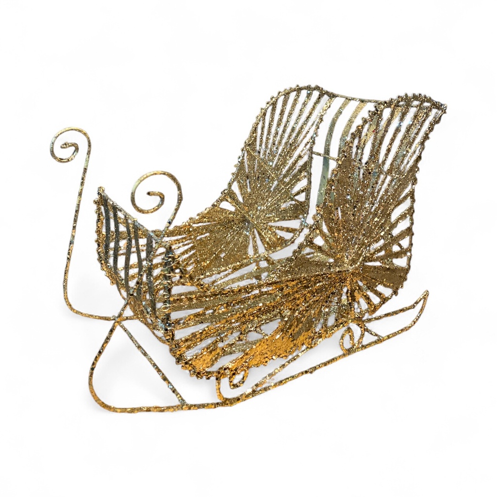 TRINEO NAVIDAD CHAMPAGNE REF: ES27276   37X23X16CM