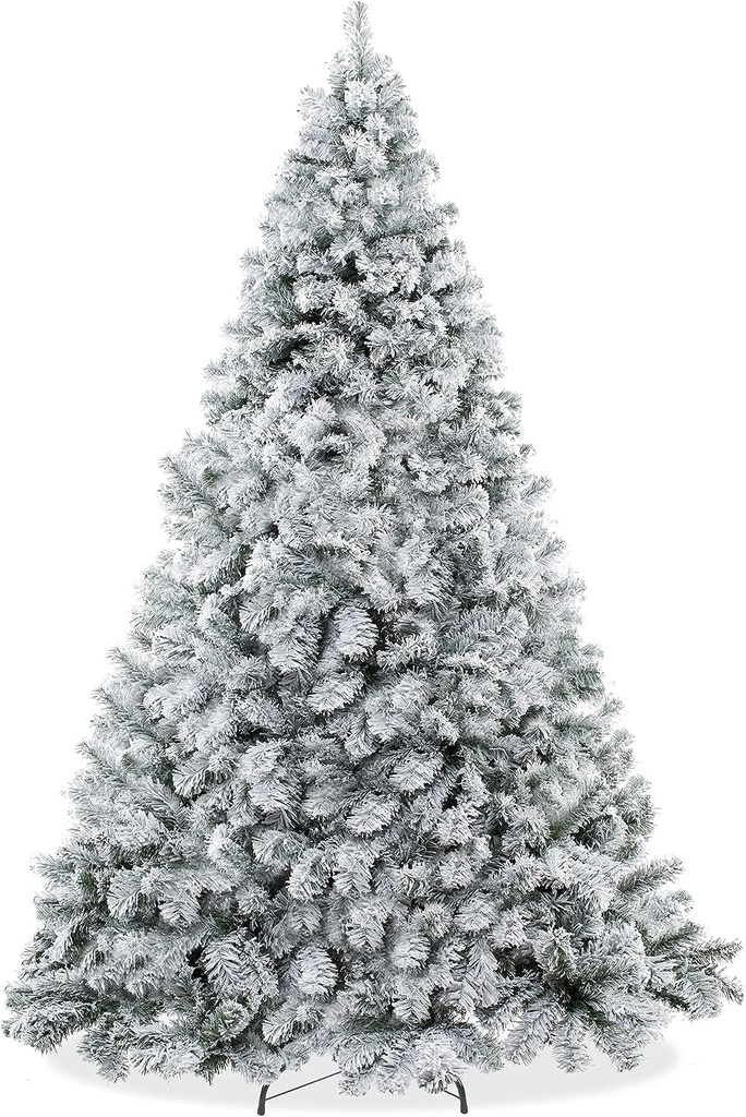 Árbol de navidad nevado tradicional con bisagra, 305cm. 10 pies