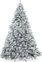 Árbol de navidad nevado tradicional con bisagra, 305cm. 10 pies