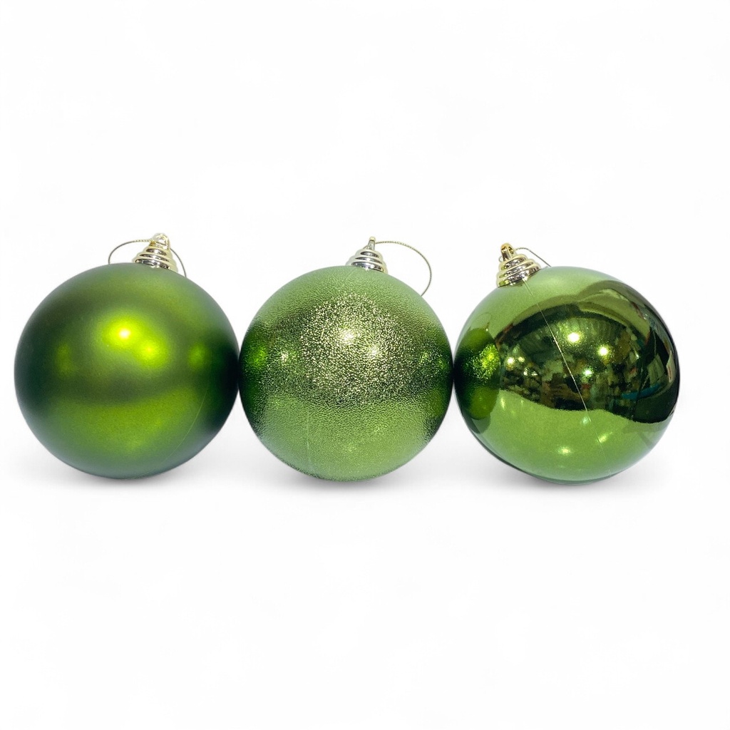 ESFERA NAVIDAD, Verde, 12cm, ES26676
