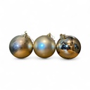 ESFERA NAVIDAD, CHAMPAGNE, 12cm, ES26673