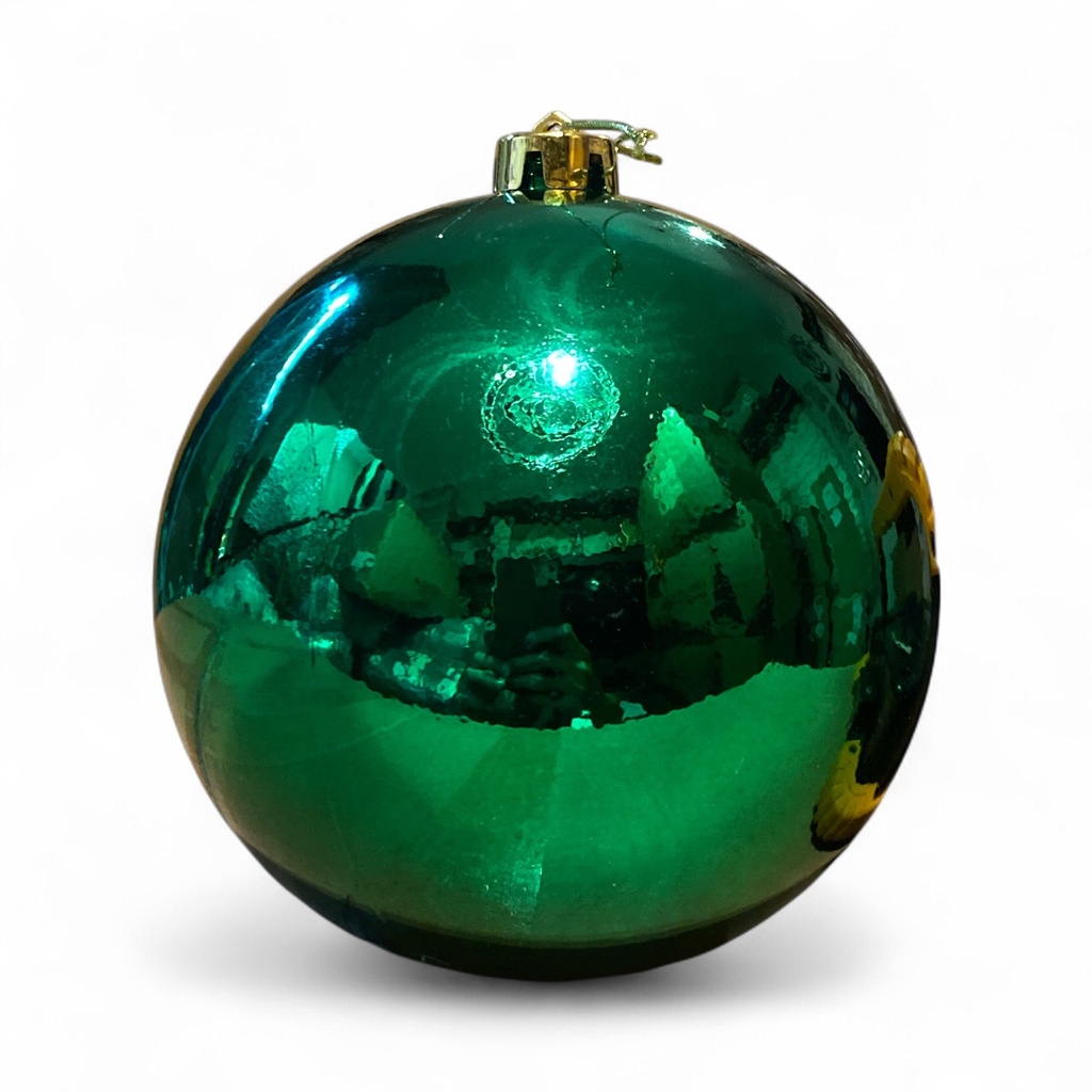 ESFERA NAVIDAD, VERDE, ES27329. 15CM