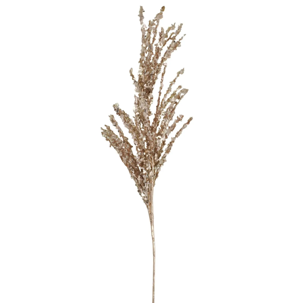 RAMA NAVIDEÑA, CHAMPAGNE, ES27005.  80CM