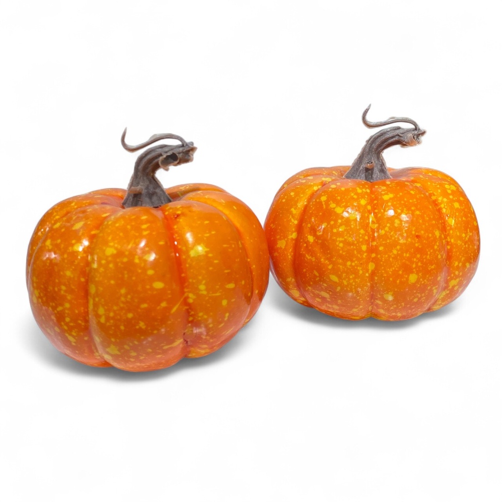 ADORNO CALABAZA EN MALLA SETX2PZ. REF:ES26538. 11CM