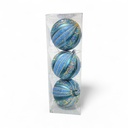 ESFERA NAVIDAD 10CM AZUL X3PZ. REF:ES27315