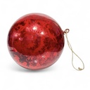 ESFERA NAVIDAD 20CM ROJA VINTAGE REF:ES26545