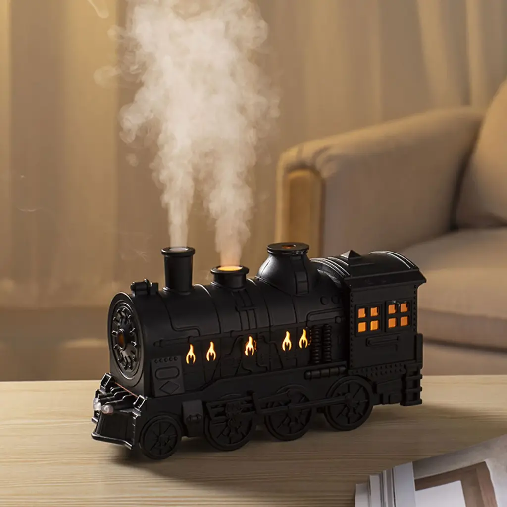 HUMIDIFICADOR TREN C/LUZ Y CONTROL REMOTO REF:HM0650 300ML 24X9X14CM