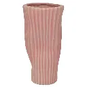 FLORERO CERAMICA ALTO DOS COLORES VERDE/ROSADO,15X30CM REF:HM0623/25482.