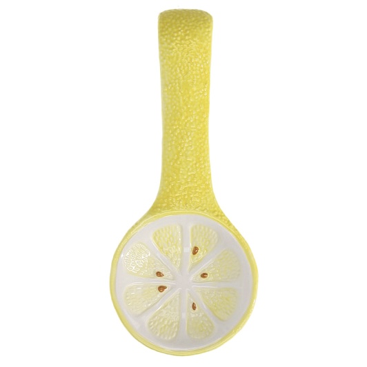 PORTA CUCHARA LIMON, DOLOMITA. REF:NH19A0410. 11X26CM