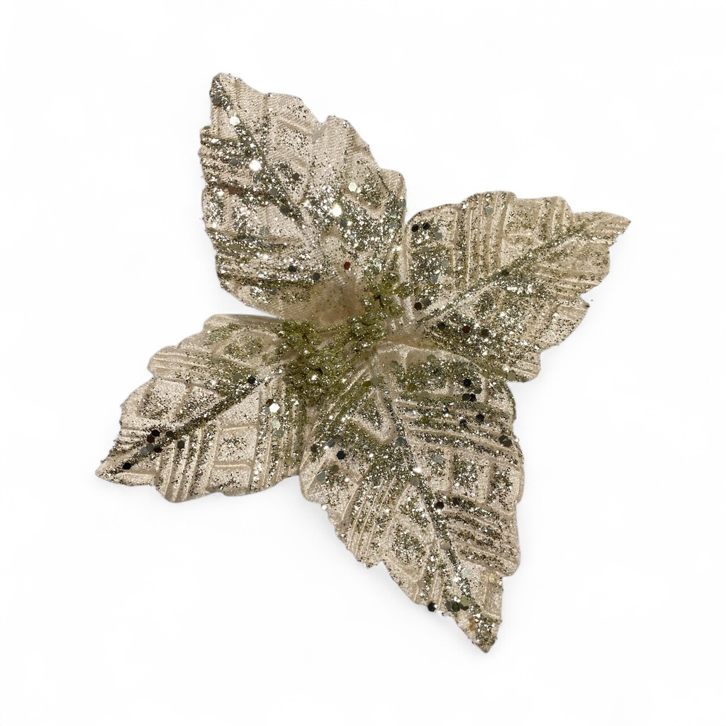 FLOR NAVIDEÑA REF:TJ24-653 CH. 21X22CM