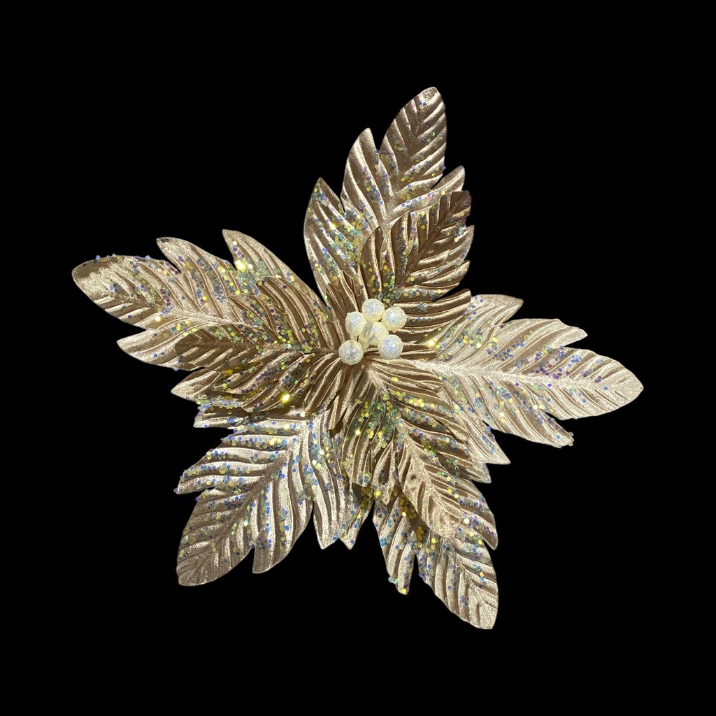 FLOR NAVIDEÑA CAFE, REF:ES24344 Ø36CM