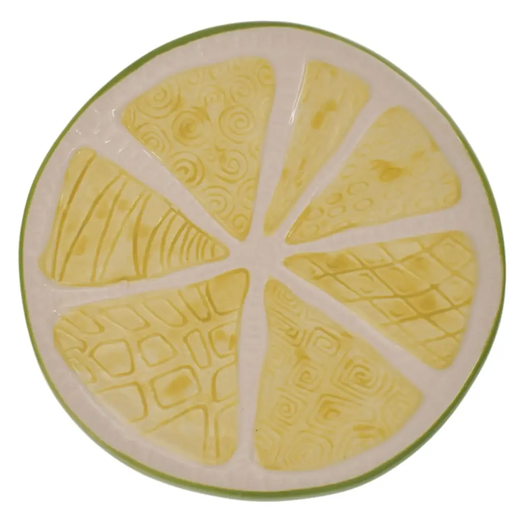 PLATO TENDIDO LIMON, DOLOMITA, REF: NH21A2304G  Ø13CM