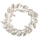 CORONA NAVIDEÑA, CHAMPAGNE HOJAS DE EUCALIPTO, REF:HM0402/C45579-18"ASG.  42CM