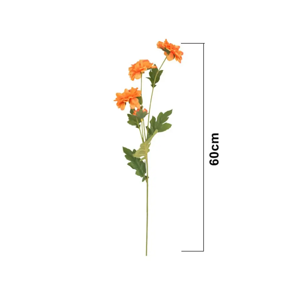 CRISANTEMO ARTF. NARANJA, REF:CH04040955, 60CM