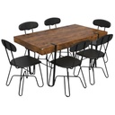 JUEGO DE COMEDOR 6PUESTOS REF:LY-N0980 (1MESA+6SILLAS)