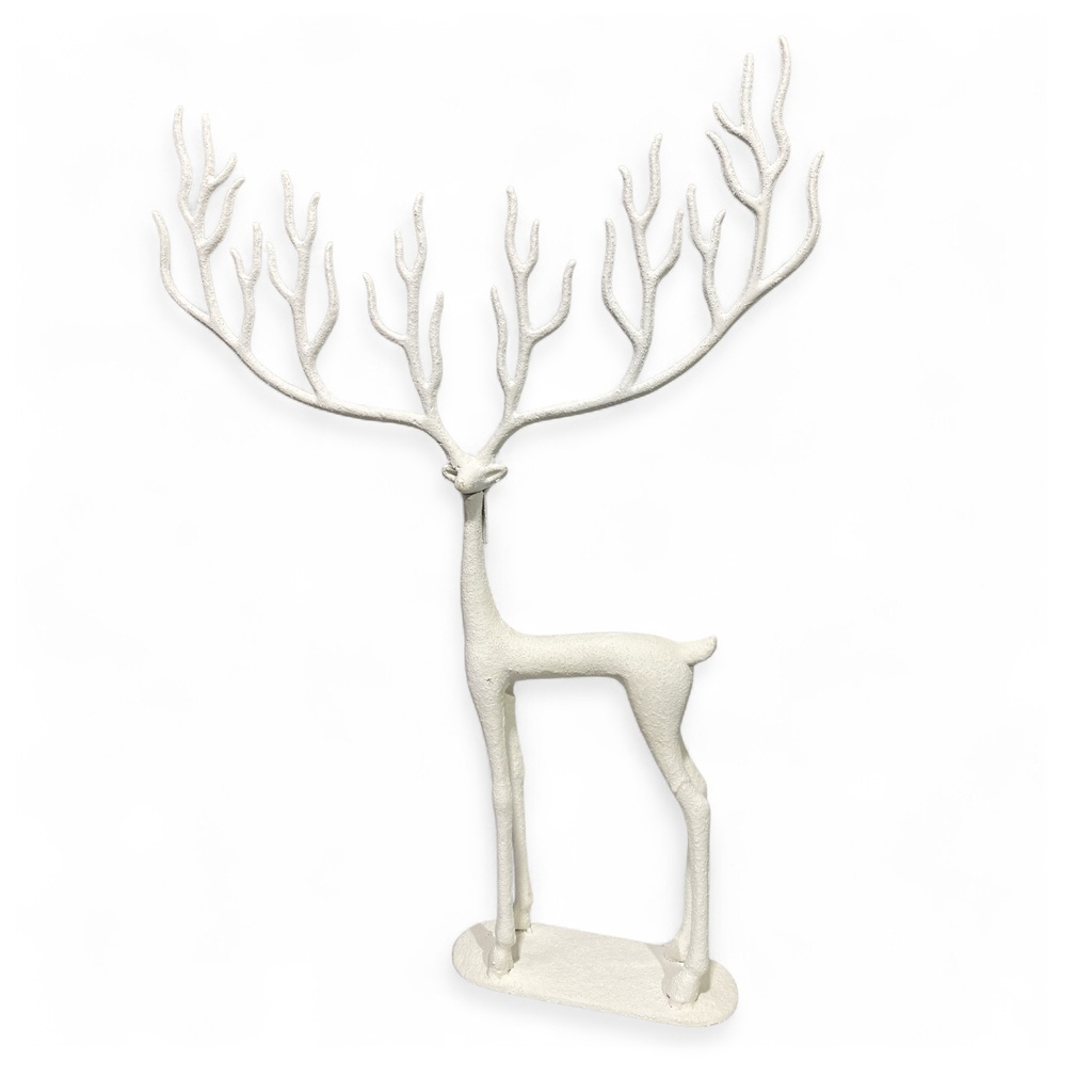 Reno blanco de hierro 47x63cm