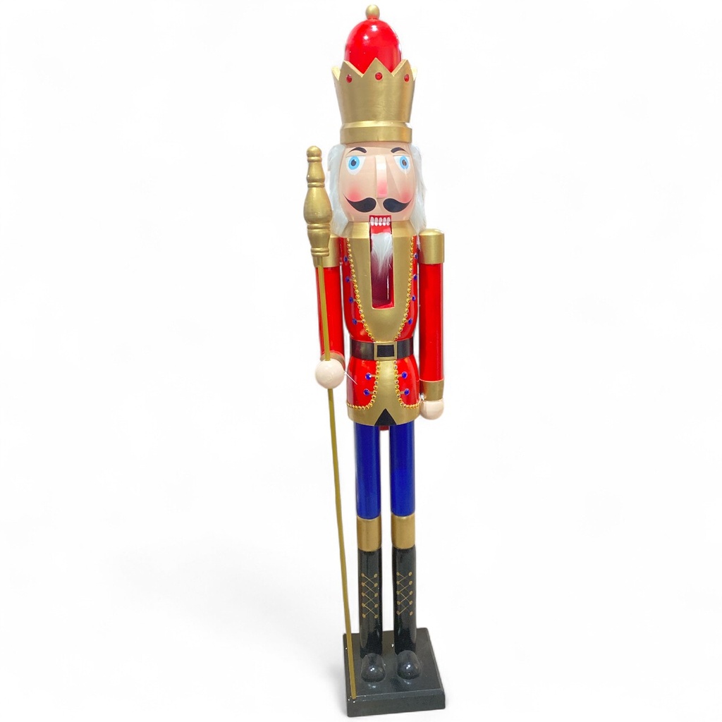 CASCANUEZ NAVIDEÑO DE MADERA 30X150CM