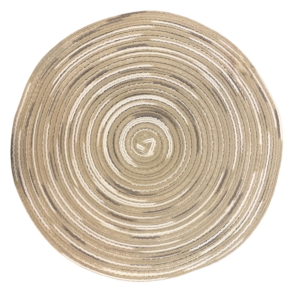 INDIVIDUAL REDONDO ESPIRAL CAFE BEIGE 38CM