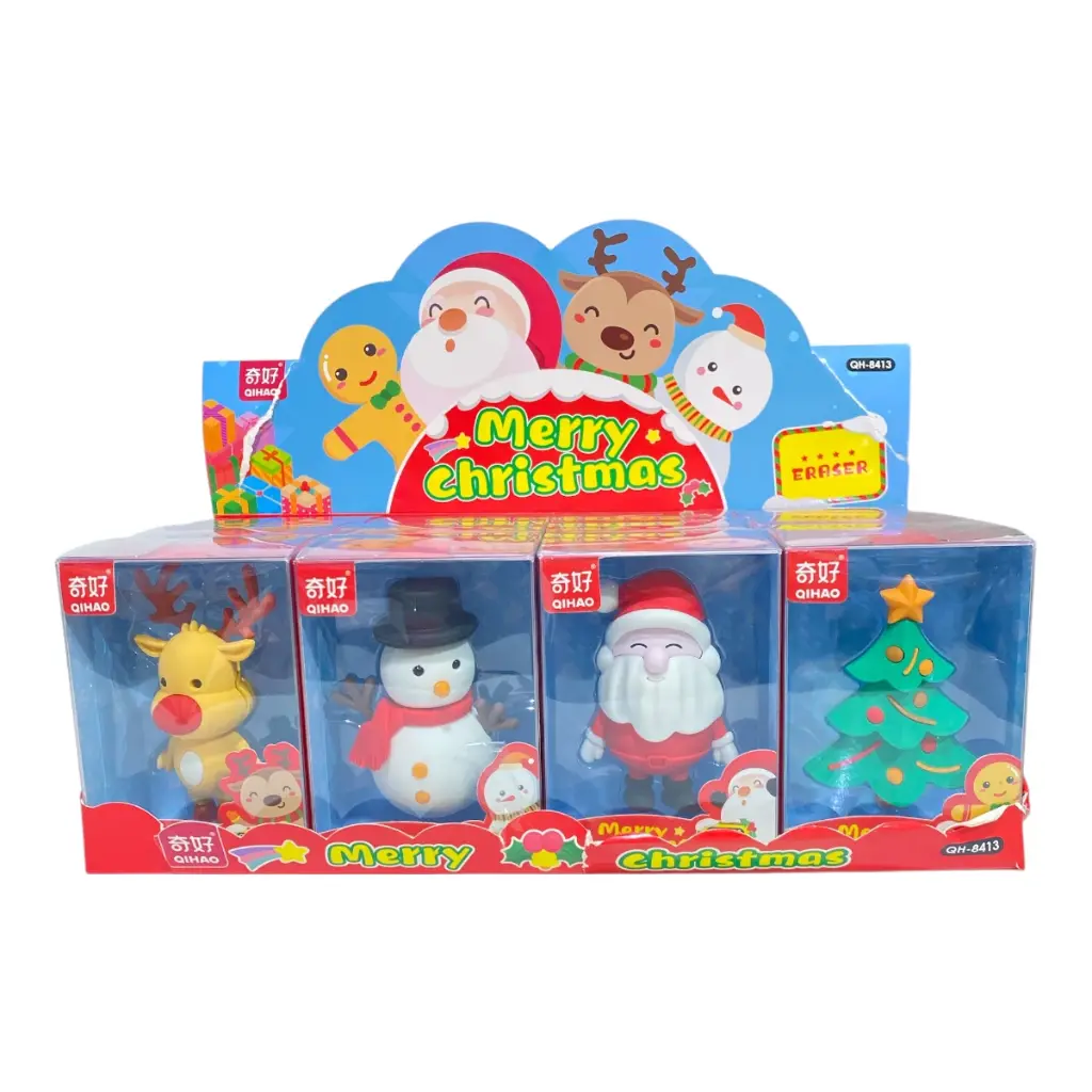 BORRADOR NAVIDEÑO 4 MOD. 7.5X4.5X10.5CM C/U