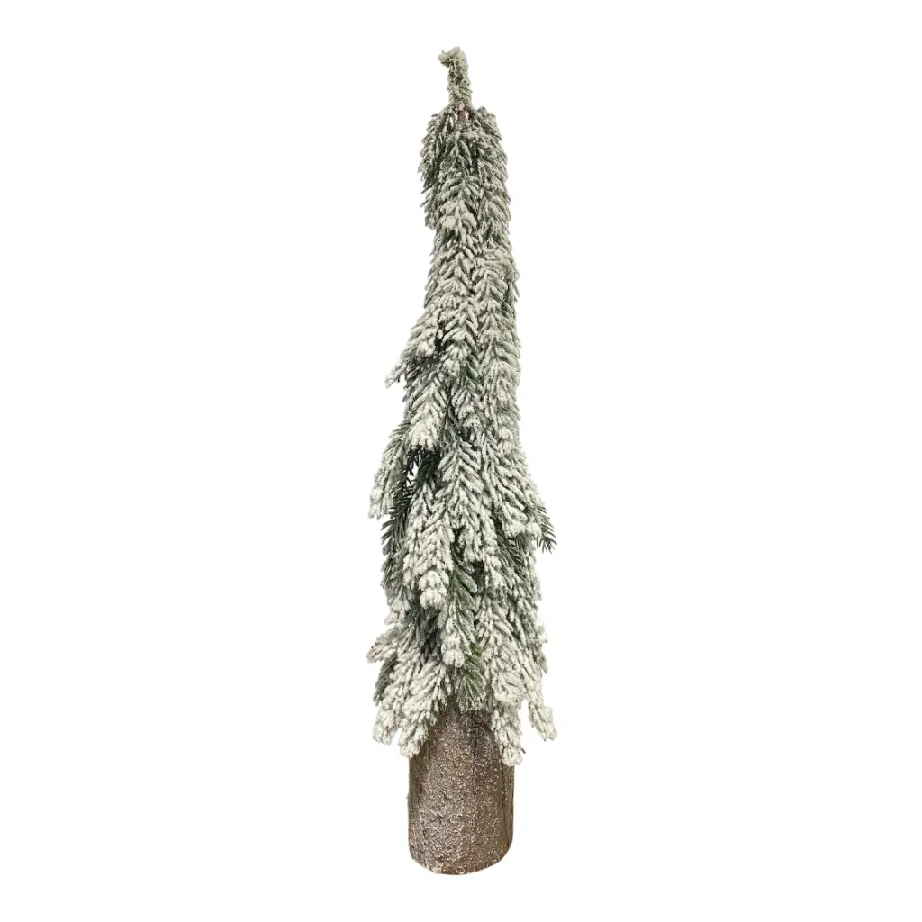 ARBOL NEVADO EN TRONCO 18X70CM