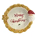 Bowl navideño merry christmas jengibre porcelana 21x7cm