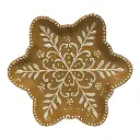 BANDEJA NAVIDEÑA COPO JENGIBRE PORCELANA 26X26X2.5CM